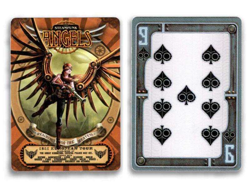 PlayingCardDecks.com-Anne Stokes Steampunk Bicycle Playing Cards USPCC
