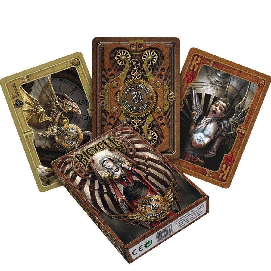 PlayingCardDecks.com-Anne Stokes Steampunk Bicycle Playing Cards USPCC