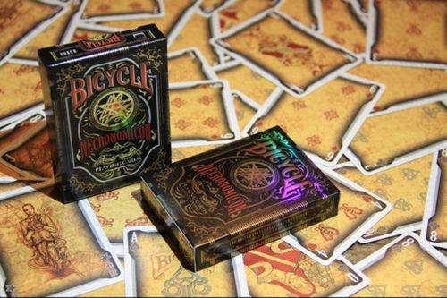 PlayingCardDecks.com-NECRONOMICON Foil Tuck Bicycle Playing Cards