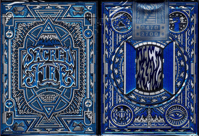 PlayingCardDecks.com-Sacred Fire Sapphire Playing Cards TPCC