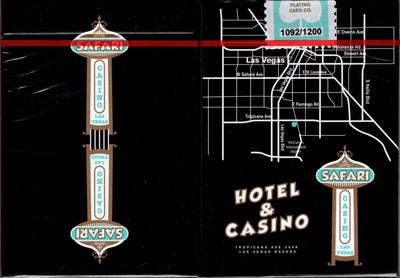 PlayingCardDecks.com-Safari Casino Black Playing Cards USPCC