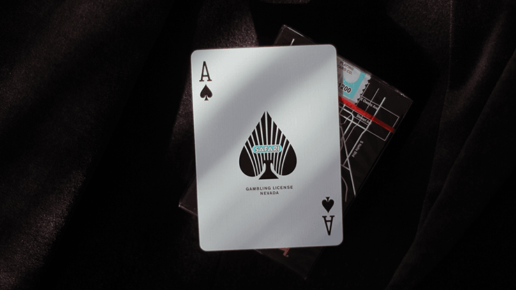 PlayingCardDecks.com-Safari Casino Black Playing Cards USPCC