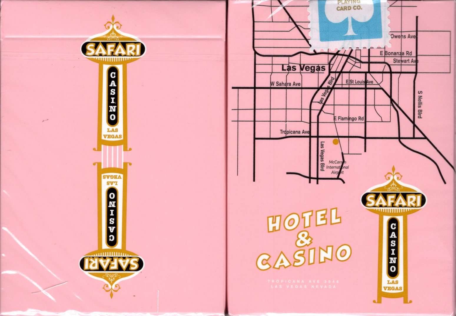 PlayingCardDecks.com-Safari Casino Pink Playing Cards USPCC