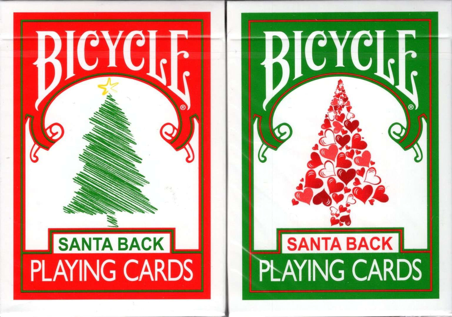 PlayingCardDecks.com-Santa Back v2 Bicycle Playing Cards