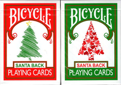 PlayingCardDecks.com-Santa Back v2 Bicycle Playing Cards