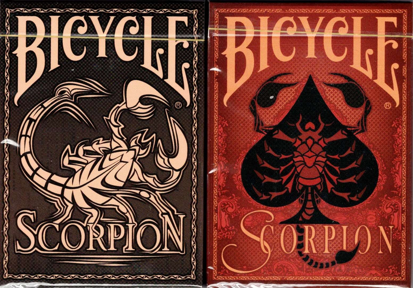 PlayingCardDecks.com-Scorpion Gilded Bicycle Playing Cards: 2 Deck Set