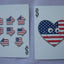 PlayingCardDecks.com-USA Red, White & Blue Series Bicycle Playing Cards 6 Deck Set