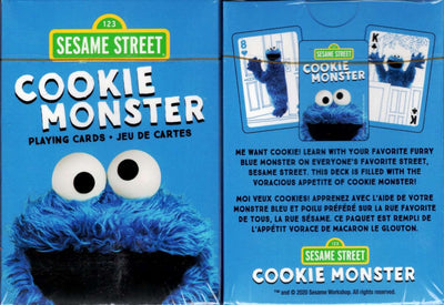 PlayingCardDecks.com-Sesame Street Cookie Monster Playing Cards Aquarius