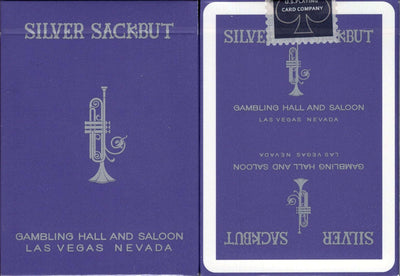PlayingCardDecks.com-Silver Sackbut Purple Playing Cards USPCC