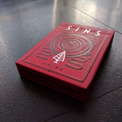 PlayingCardDecks.com-Sins Anima v1 Red Playing Cards LPCC