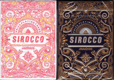 PlayingCardDecks.com-Sirocco Gilded Playing Cards 2 Deck Set