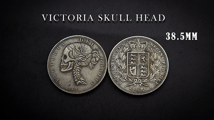 PlayingCardDecks.com-Skull Head Coins: Victoria