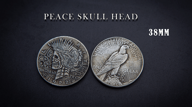 PlayingCardDecks.com-Skull Head Coins: Peace