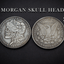 PlayingCardDecks.com-Skull Head Coins: Morgan