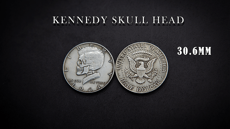 PlayingCardDecks.com-Skull Head Coins: Kennedy