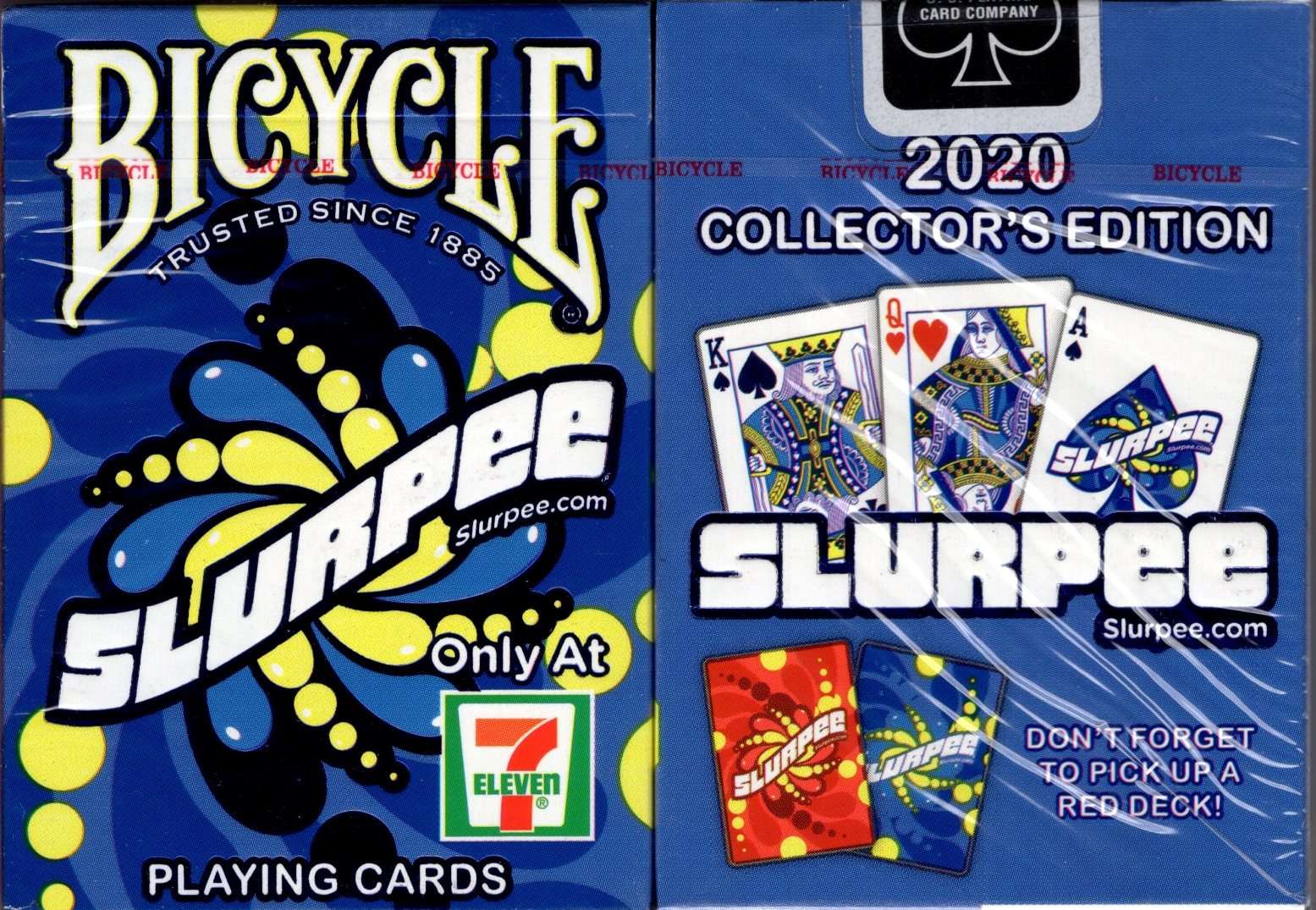 PlayingCardDecks.com-Slurpee Blue 2020 Bicycle Playing Cards