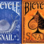 PlayingCardDecks.com-Snail Gilded Bicycle Playing Cards: 2 Deck Set