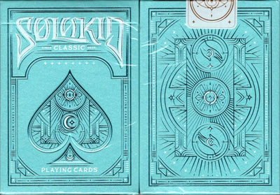 PlayingCardDecks.com-Solokid Classic Cyan Playing Cards MPC