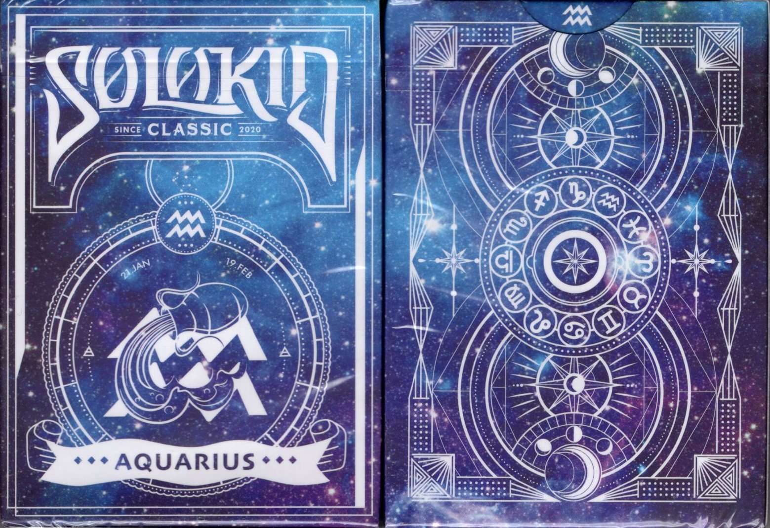PlayingCardDecks.com-Solokid Constellation Series v2 Aquarius Playing Cards MPC