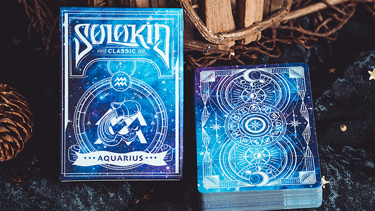 PlayingCardDecks.com-Solokid Constellation Series v2 Aquarius Playing Cards MPC