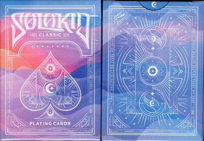 PlayingCardDecks.com-Solokid Rainbow Dream Purple Blue Playing Cards TPCC