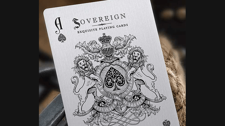 PlayingCardDecks.com-Sovereign Exquisite White Playing Cards USPCC
