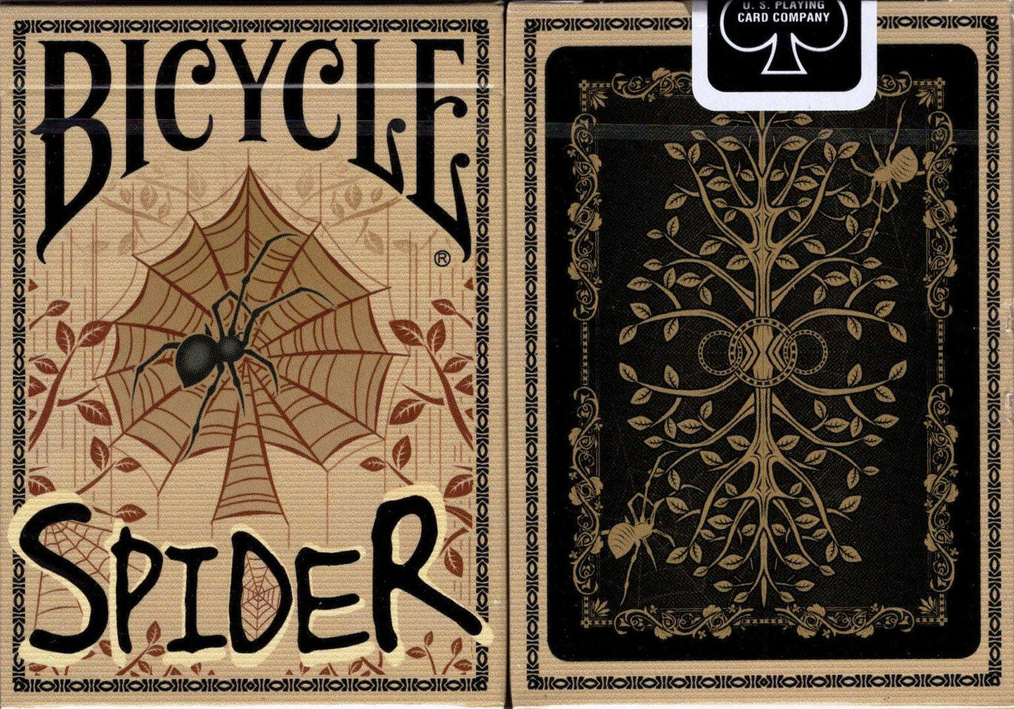 PlayingCardDecks.com-Spider Bicycle Playing Cards: Tan