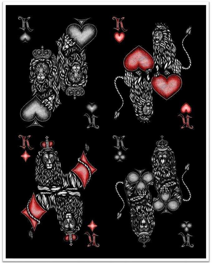 PlayingCardDecks.com-Stardust Black Playing Cards NPCC