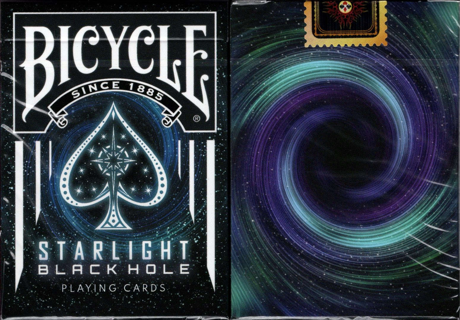 PlayingCardDecks.com-Starlight Black Hole v2 Bicycle Playing Cards