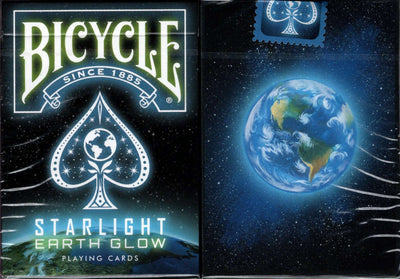 PlayingCardDecks.com-Starlight Earth Glow Bicycle Playing Cards