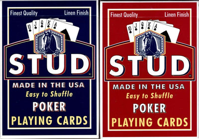 PlayingCardDecks.com-Stud Standard Index 2 Deck Set USPCC