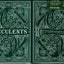 PlayingCardDecks.com-Succulents Gilded Playing Cards USPCC