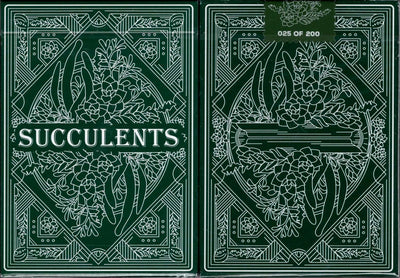 PlayingCardDecks.com-Succulents Gilded Playing Cards USPCC
