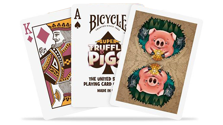 PlayingCardDecks.com-Super Truffle Pigs Bicycle Playing Cards