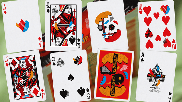 PlayingCardDecks.com-Superfly Butterfingers Red Playing Cards USPCC