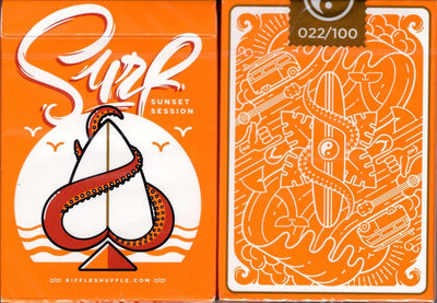 PlayingCardDecks.com-Surfboard v2 Marked Gilded Playing Cards USPCC
