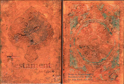 PlayingCardDecks.com-Testament Art Gold Gilded Playing Cards WJPC