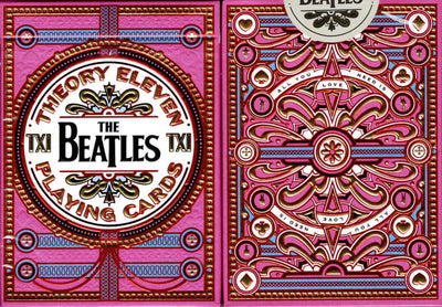 PlayingCardDecks.com-The Beatles Pink Playing Cards USPCC