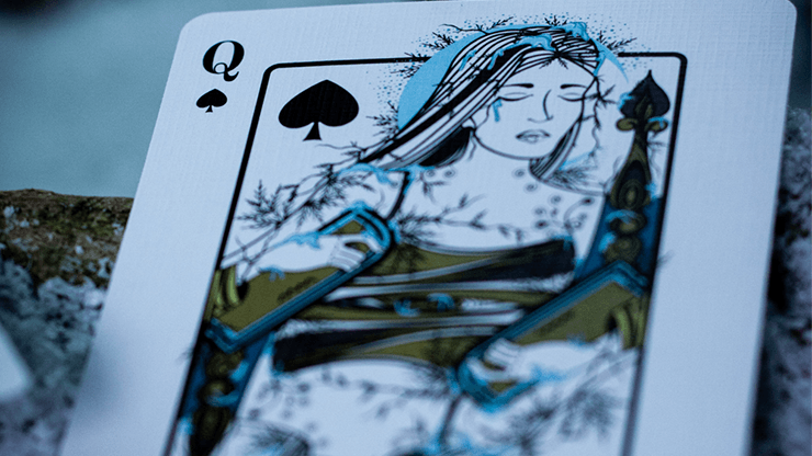 PlayingCardDecks.com-The Green Man Winter Playing Cards Cartamundi