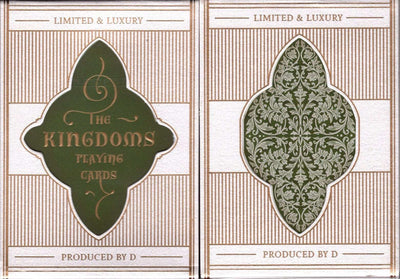 PlayingCardDecks.com-The Kingdoms Green Playing Cards USPCC