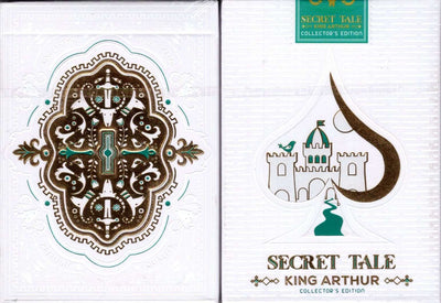 PlayingCardDecks.com-The Secret Tale of King Arthur White Playing Cards WJPC