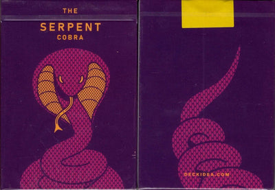 PlayingCardDecks.com-The Serpent Cobra Purple Playing Cards Cartamundi