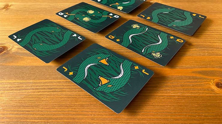 PlayingCardDecks.com-The Serpent Green Playing Cards Cartamundi