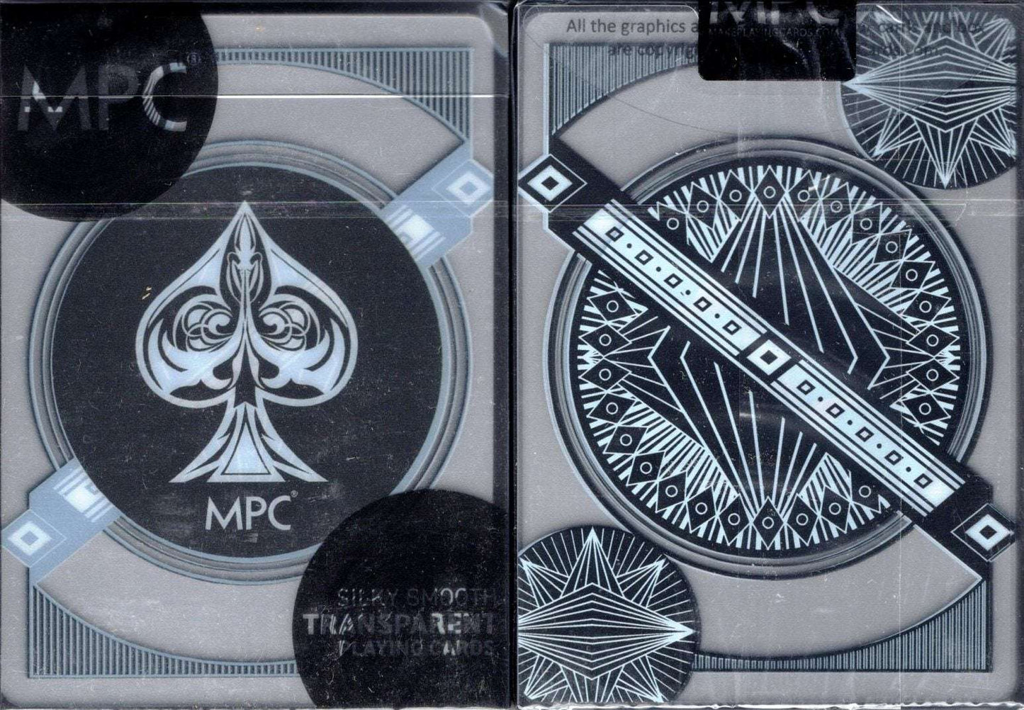 PlayingCardDecks.com-Transparent Plastic Playing Cards MPC: Black