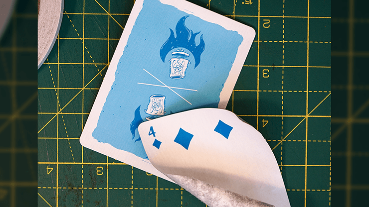 PlayingCardDecks.com-Trash & Burn Blue Playing Cards
