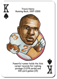 Tennessee Football Heroes Playing Cards