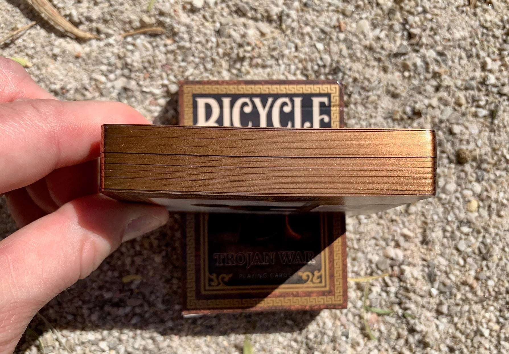 PlayingCardDecks.com-Trojan War Gilded Bicycle Playing Cards