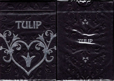 PlayingCardDecks.com-Tulip Black Playing Cards USPCC
