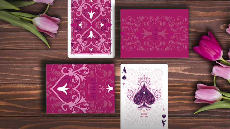 PlayingCardDecks.com-Tulip Pink Playing Cards WJPC