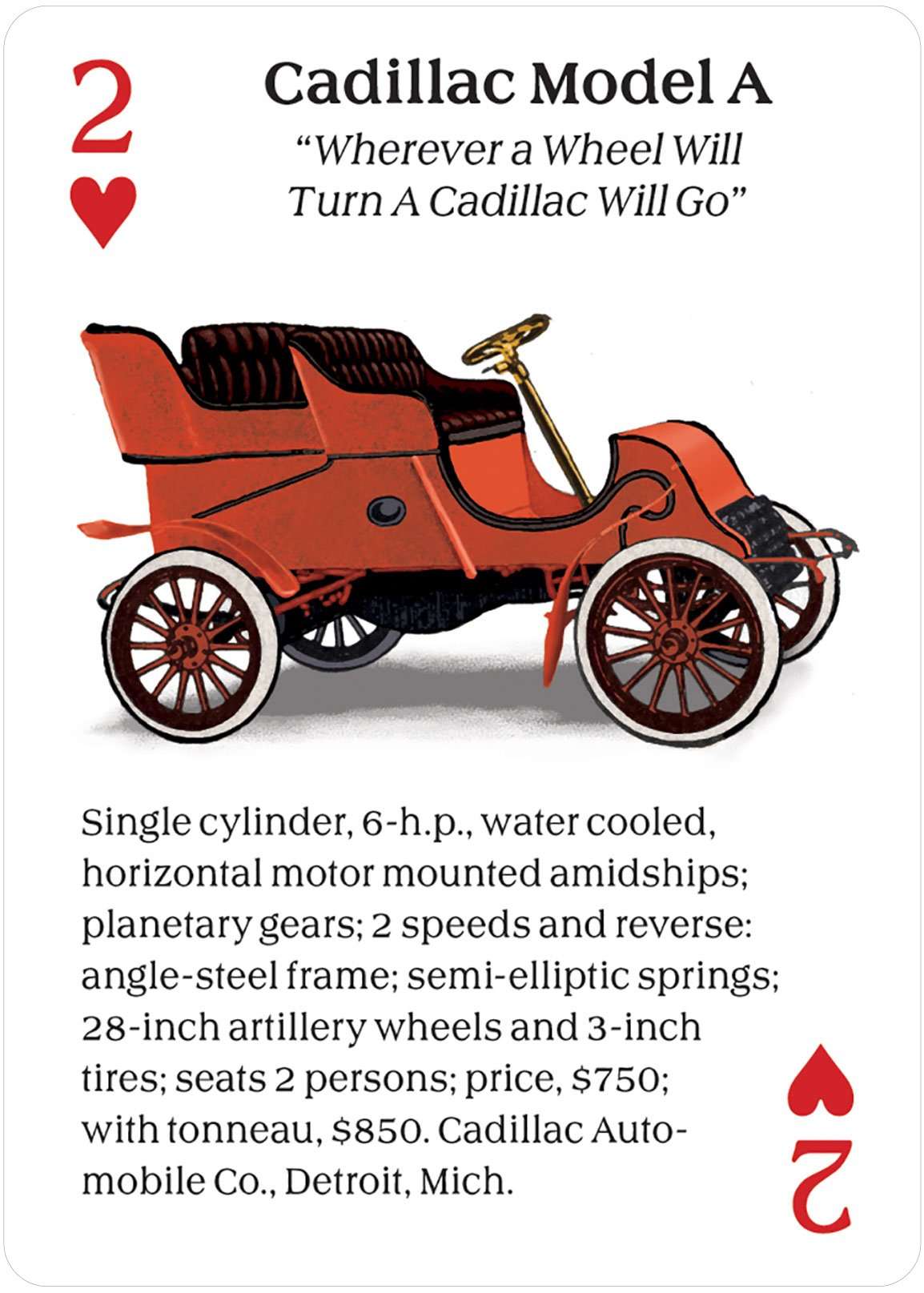PlayingCardDecks.com-Turn of the Century Motor Cars Playing Cards USGS
